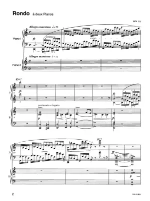 Rondo in C Major, Variations in D Major - Chopin/Ekier - Two Pianos, Four Hands - Book