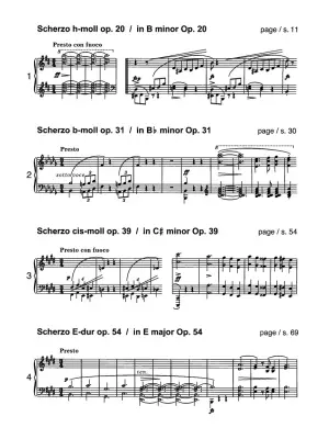 Scherzos (Chopin National Edition 9A, Vol. IX) - Chopin/Ekier - Piano - Book