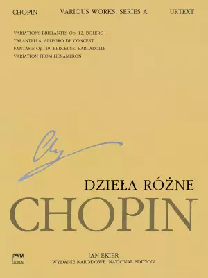 PWM Edition - Various Works for Piano, Series A (Chopin National Edition 12A, Volume XII) - Chopin/Ekier - Piano - Book