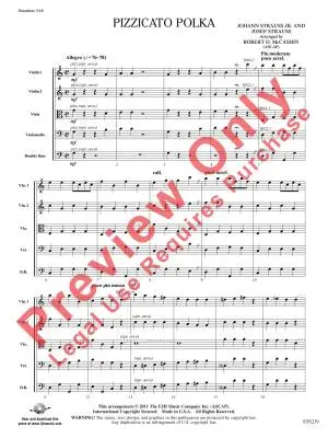Pizzicato Polka - Strauss/McCashin - String Orchestra - Gr. 3