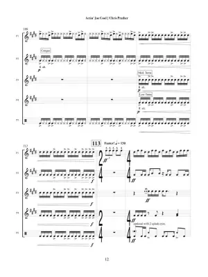 Actin\' Joe Cool - Prather - Percussion Quintet - Score/Parts