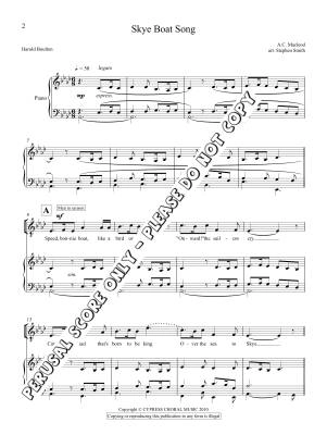 Skye Boat Song - Boulton/Macleod/Smith - SATB