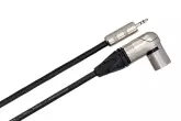 Camcorder Microphone Cable 3.5 mm TRS to Right-Angle Neutrik XLR-M - 15 Foot