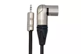Camcorder Microphone Cable 3.5 mm TRS to Right-Angle Neutrik XLR-M - 15 Foot