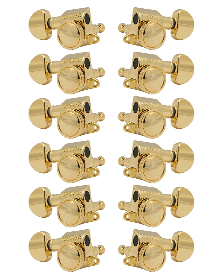 505 Series Mid-Size Roto-Grip Locking Rotomatics, 12-String - Gold