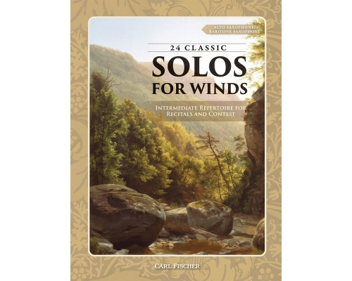 Carl Fischer - 24 Classic Solos (for Winds): Intermediate repertoire for recitals and contest - Eb Instruments - Book