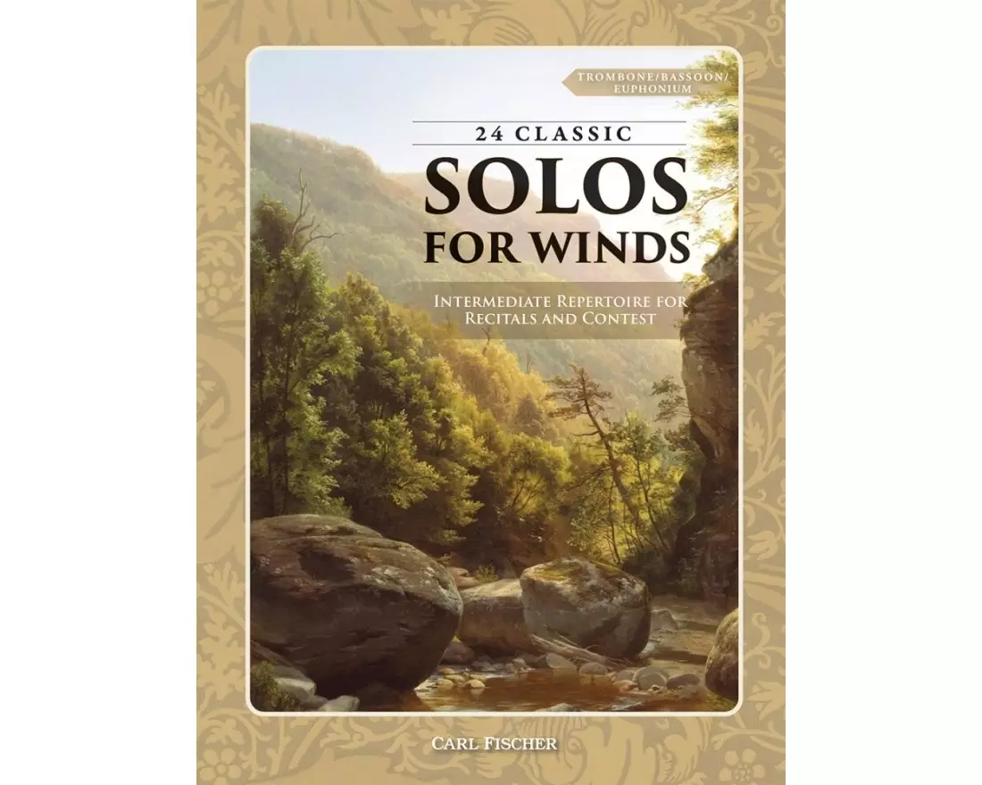 24 Classic Solos (for Winds): Intermediate repertoire for recitals and contest - Bass Clef Instruments - Book