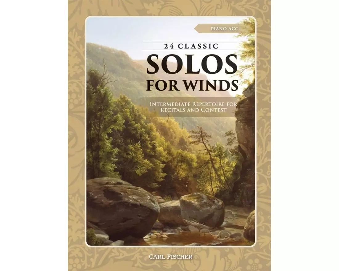 24 Classic Solos (for Winds): Intermediate repertoire for recitals and contest - Piano Accompaniment- Book