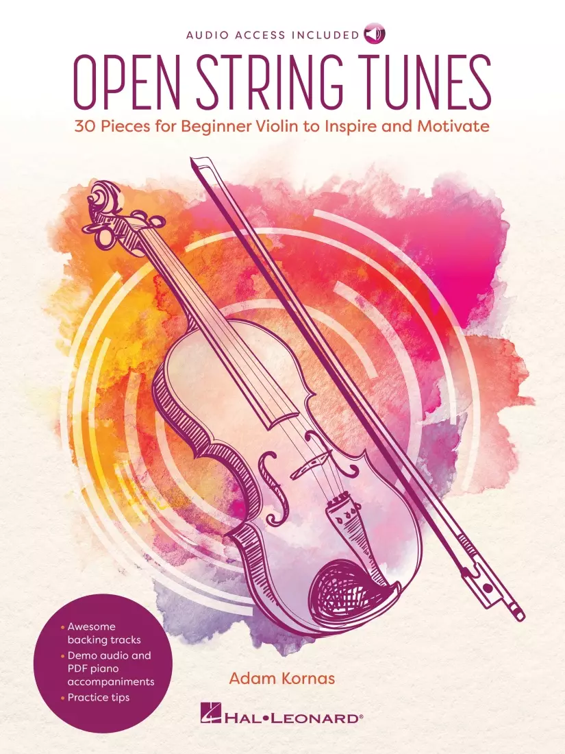 Open String Tunes: 30 Pieces for Beginner Violin - Kornas - Violin - Book/Audio Online