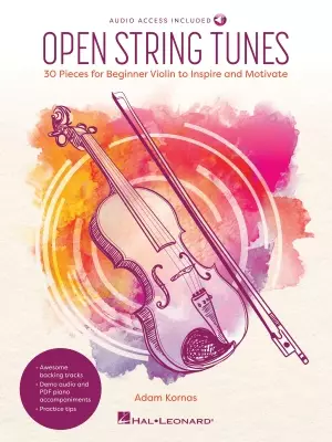 Hal Leonard - Open String Tunes: 30 Pieces for Beginner Violin - Kornas - Violin - Book/Audio Online