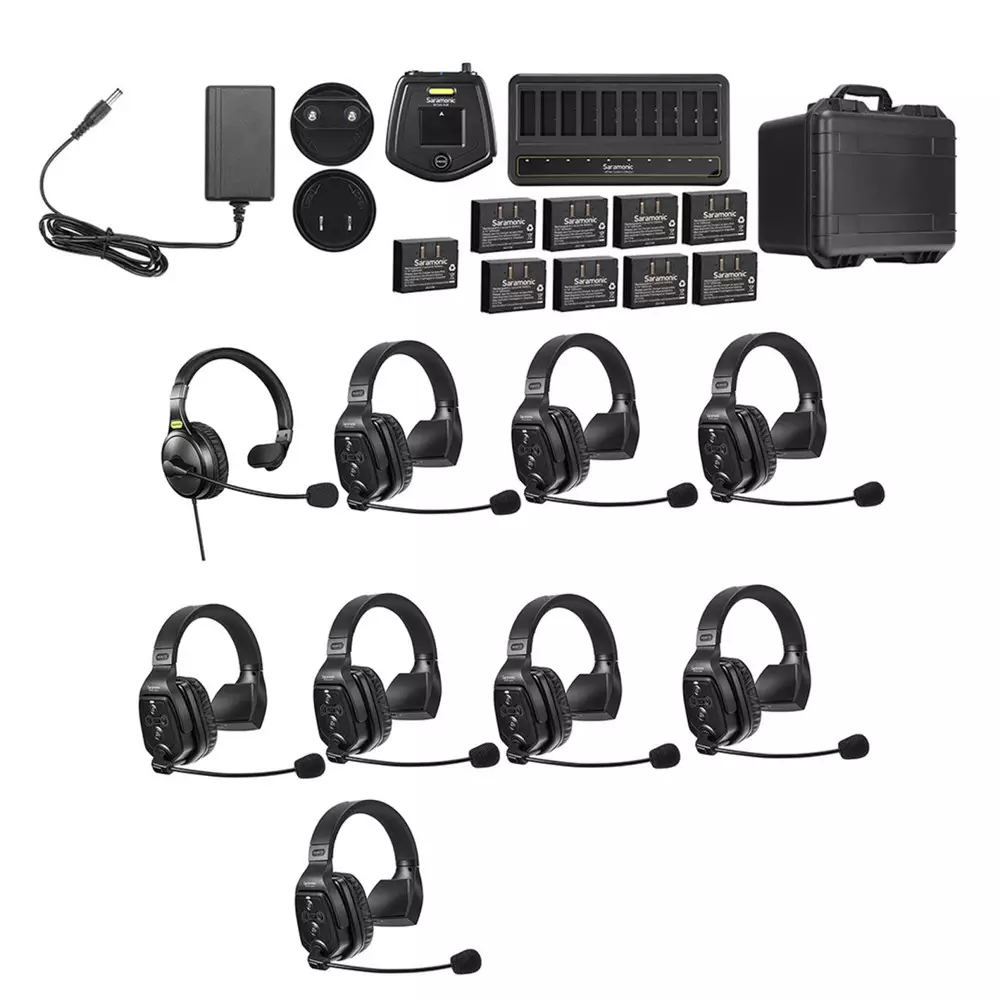 WT9S WiTalk 9 Person Single Earphone Intercom Set