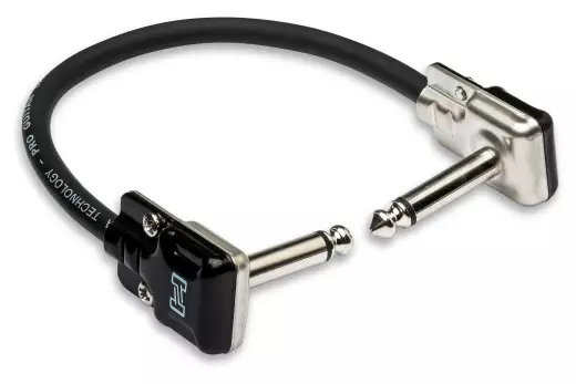 Pro Guitar Cable w/ Rean 90 Degree Angle Connector - 6\'\'