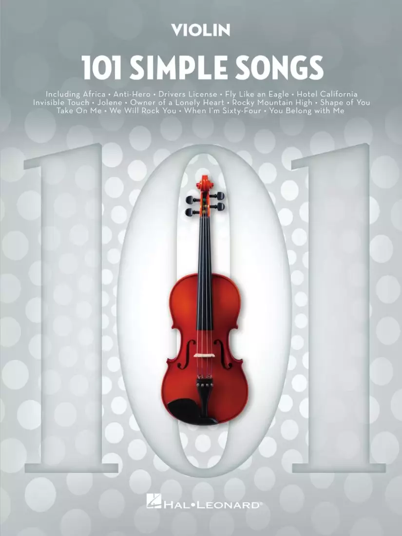 101 Simple Songs - Violin - Book