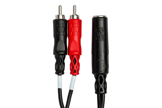 Stereo Breakout 1/4\'\' TRS-F to Dual RCA-M Y-Cable