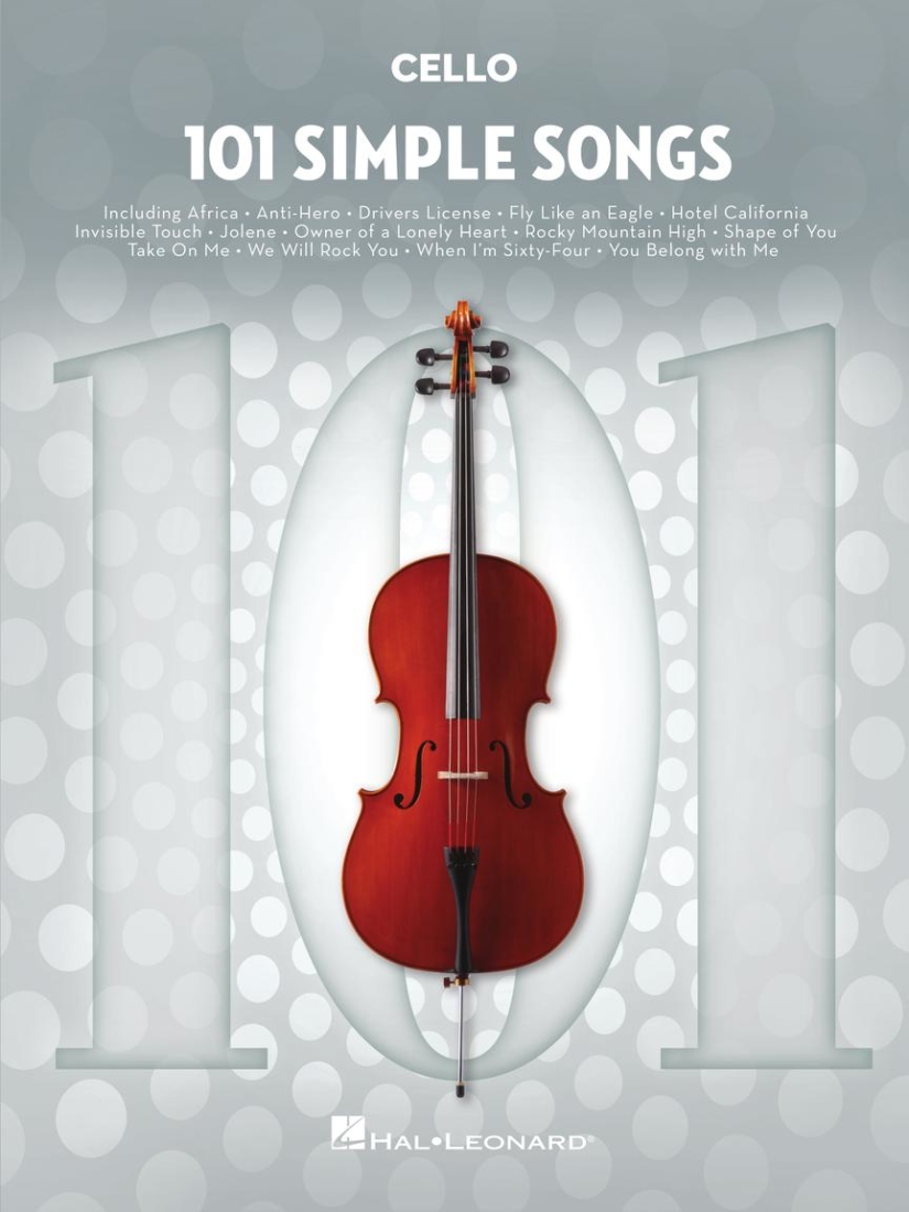 101 Simple Songs - Cello - Book
