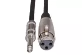 XLR3F to 1/4\'\' TS Microphone Cable - 5\'