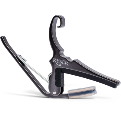 Kyser - Quick-Change Capo for 6-String Acoustic Guitar - Black Chrome