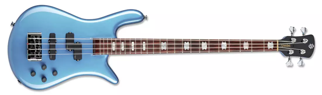 Euro 4 Classic Bass Guitar - Solid Metallic Blue Gloss