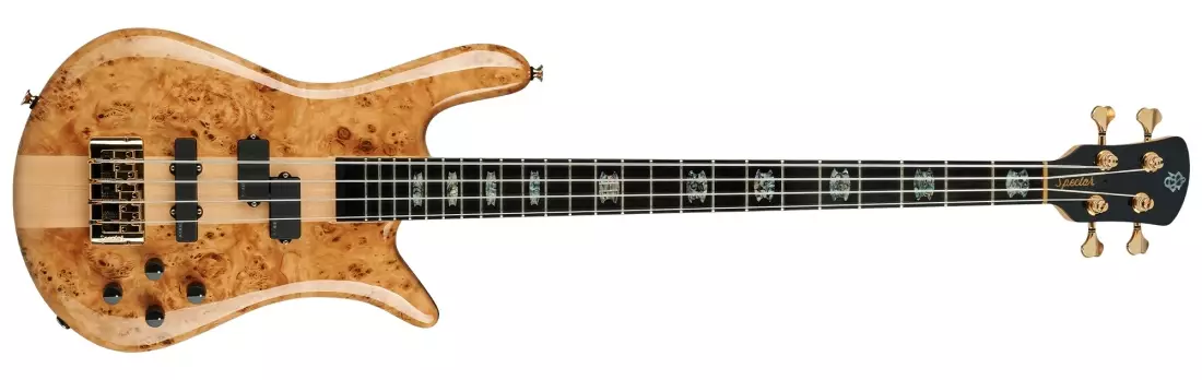 Euro Custom 4-String Bass Guitar - Natural Gloss