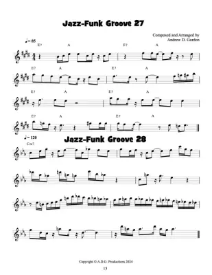 100 Ultimate Jazz-Funk Grooves - Gordon - Violin - Book/Audio Online