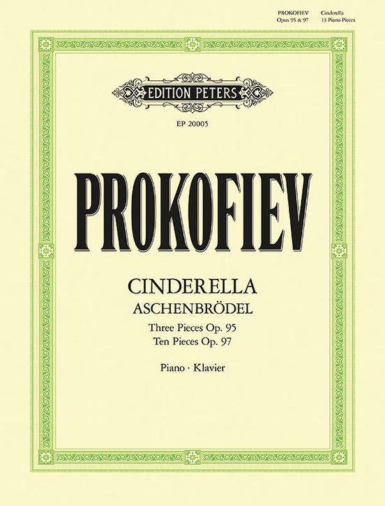 Cinderella: 13 Pieces for Piano Op. 95, Op. 97 (Aschenbrodel) - Prokofiev - Piano - Book