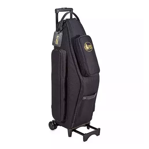 Tenor Sax Wheelie Gig Bag - Nylon with Leather Trim