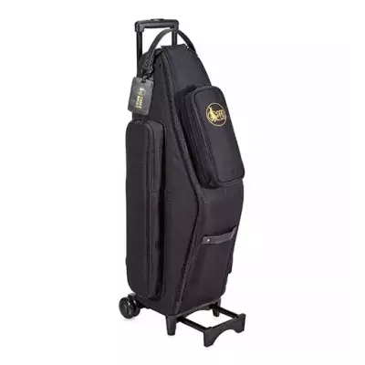 Gard Bags - Tenor Sax Wheelie Gig Bag - Nylon with Leather Trim