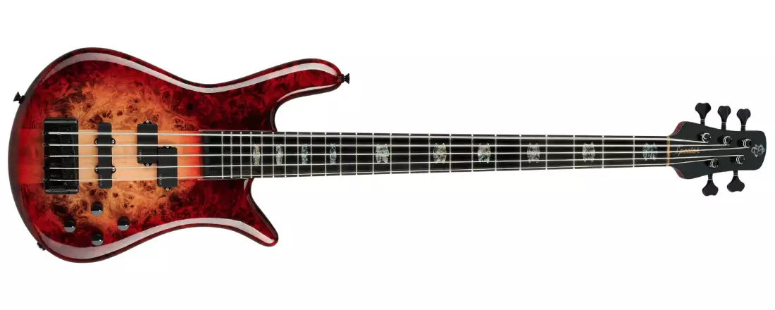 Euro 5 CST Electric Bass Guitar - Natural Red Burst Gloss