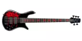 Spector Bass - Euro5 LX Alex Webster Signature Bass - Blood Red Drip