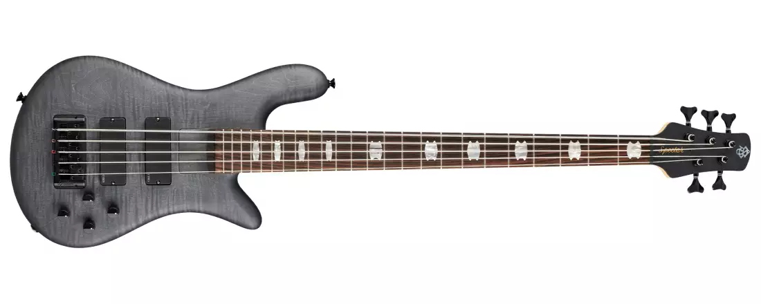 Euro 5 LX Bolt-on Bass Guitar - Transparent Black