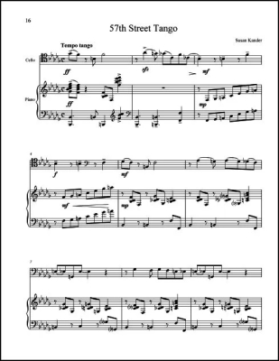 A City Suite - Kander - Cello/Piano - Book