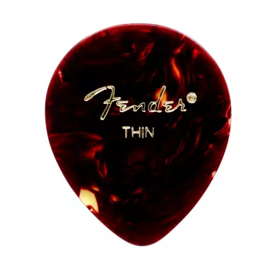 Fender - Classic Celluloid Pick, 347 Shape - Thin (12 Pack)