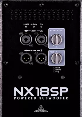 NX18SP NX 18\'\' Powered Subwoofer - 2400 Watt