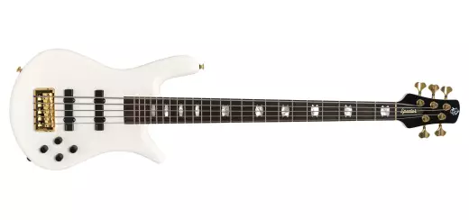 Spector Bass - Euro 5 Classic 5-String Bass Guitar - Solid White Gloss