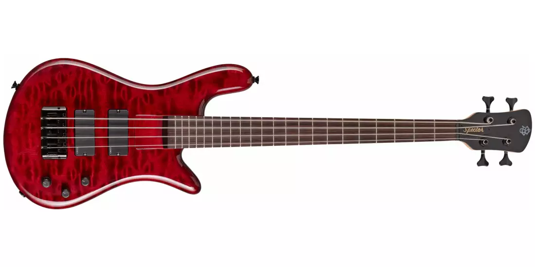 Bantam 4 Short Scale Bass - Black Cherry Gloss