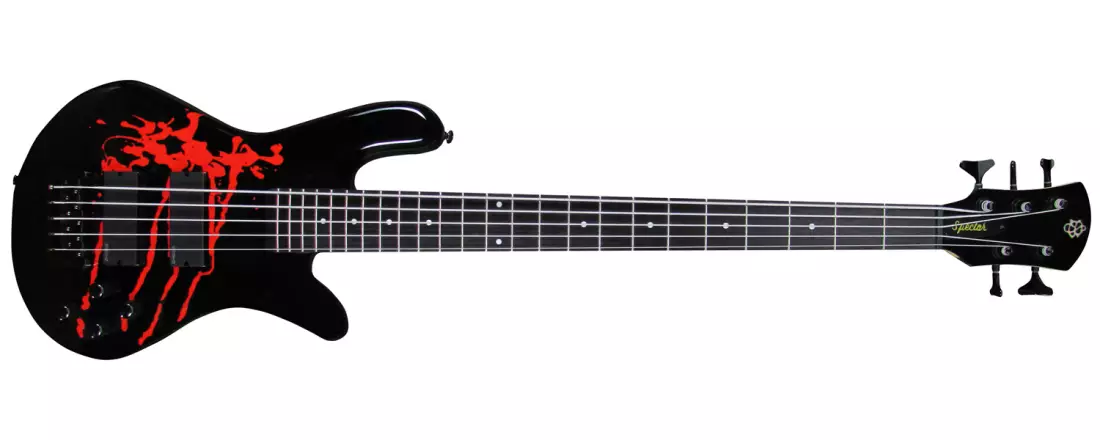 Legend 5 Alex Webster Bass Guitar - Blood Drip Black