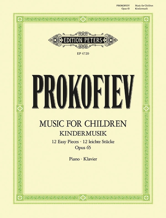 Music for Children: 12 Easy Pieces Op. 65 (Musik fur Kinder) - Prokofiev - Piano - Book
