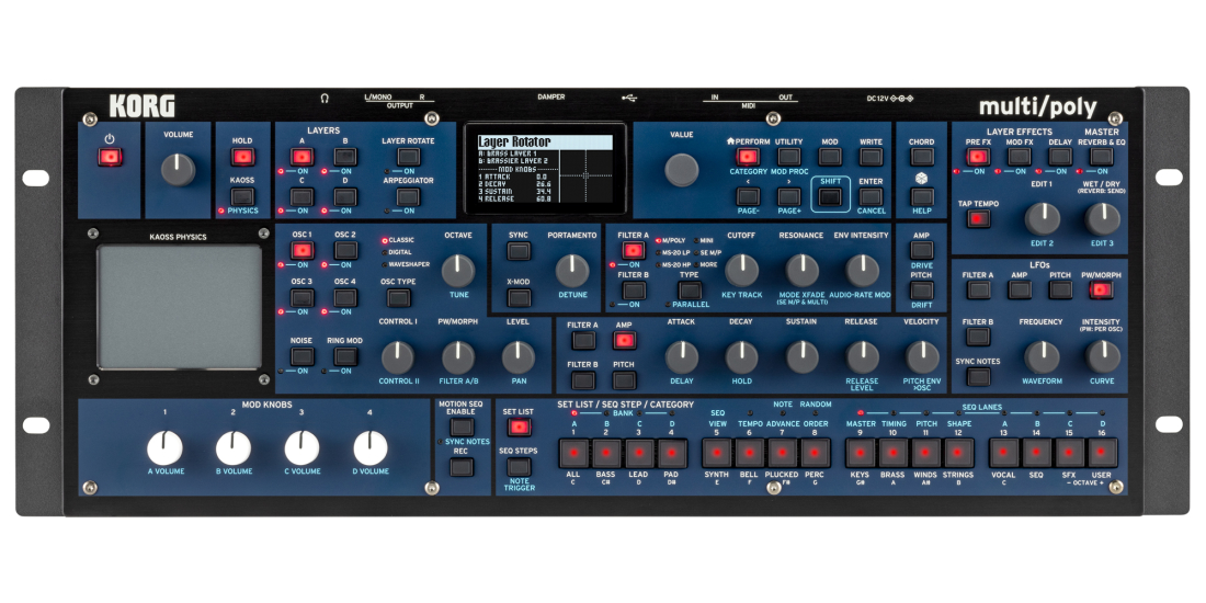 Multipoly Module Analog Modeling Synthesizer