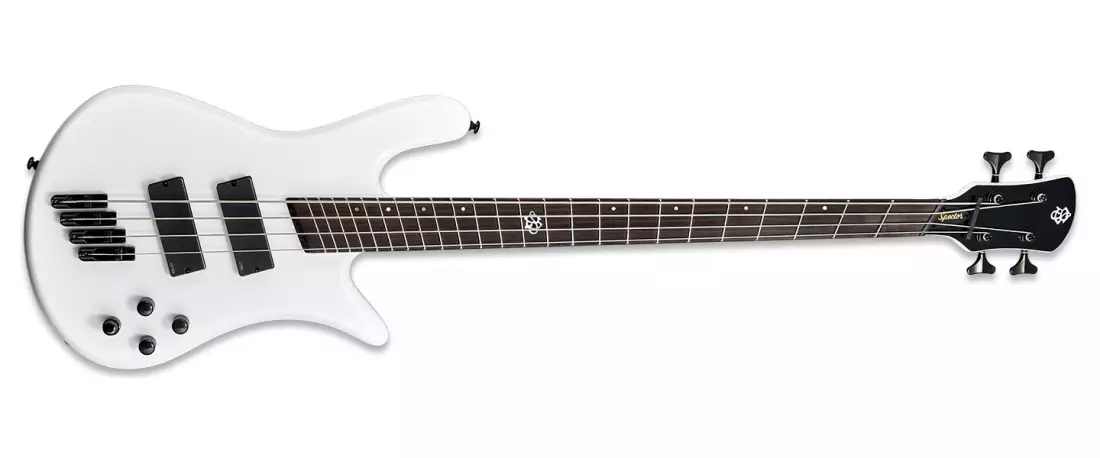 NS Dimension HP 4 Bass Guitar - White Sparkle Gloss