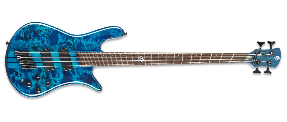 NS Dimension 4 Multi-Scale Bass Guitar - Black & Blue Gloss