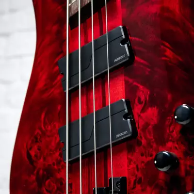 NS Dimension 4 Multi-Scale Bass Guitar - Inferno Red Gloss