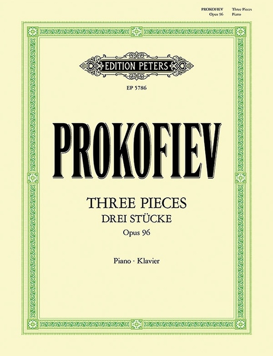 Three Pieces for Piano Op. 96 (1941/42) - Prokofiev - Piano - Book
