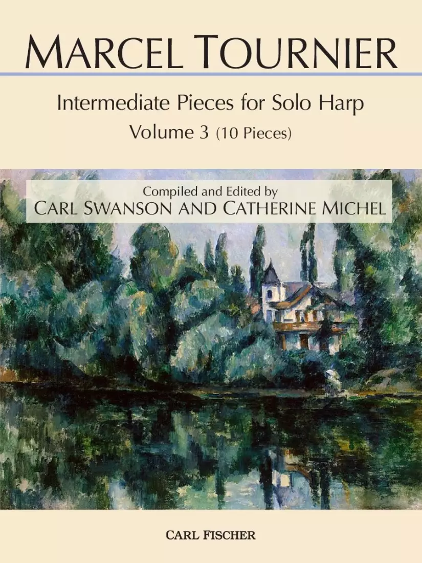 Marcel Tournier: Intermediate Pieces for Solo Harp, Volume III (10 Pieces) - Tournier /Swanson /Michel - Harp - Book