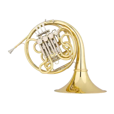 S. E. Shires - Q Series Double French Horn with Knopf Wrap - Lacquered, Detachable Bell