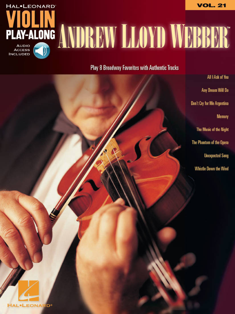 Andrew Lloyd Webber: Violin Play-Along Volume 21 - Book/Audio Online