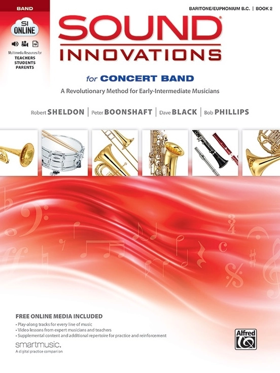 Sound Innovations for Concert Band, Book 2 - Baritone/Euphonium B.C. - Book/Media Online