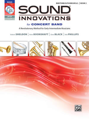 Alfred Publishing - Sound Innovations for Concert Band, Book 2 - Baritone/Euphonium B.C. - Book/CD/DVD