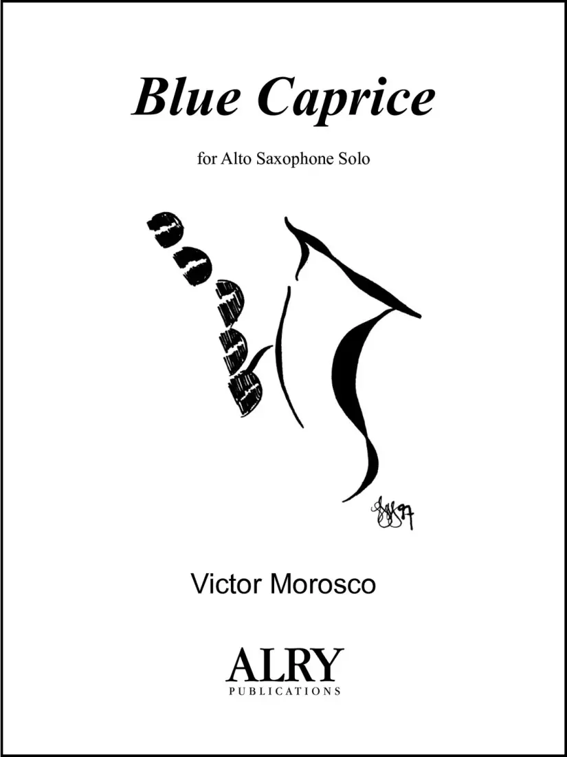 Blue Caprice - Morosco - Solo Alto Saxophone - Book