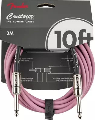 Contour 10\' Instrument Cable - Burgundy Mist