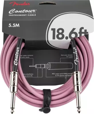 Contour 18.6\' Instrument Cable - Burgundy Mist